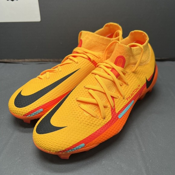 NIKE Phantom GT2 Pro DF FG ‘Laser Orange Bright Crimson’ DC0759-808 Men Sz 4 NEW - Picture 2 of 14